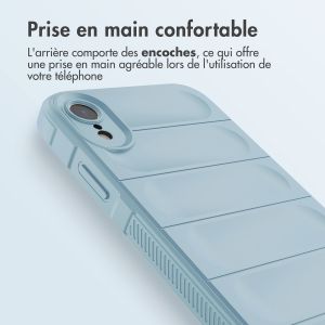 iMoshion Coque arrière EasyGrip iPhone Xr - Bleu clair