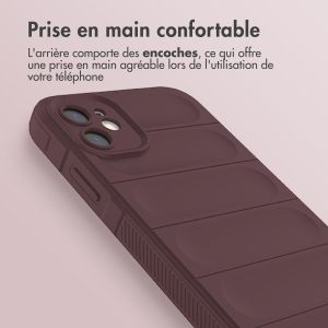 iMoshion Coque arrière EasyGrip iPhone 11 - Aubergine