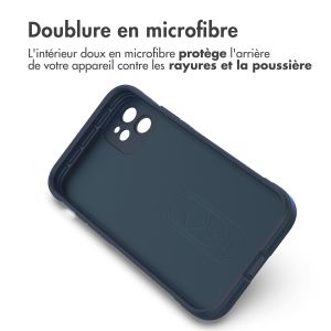 iMoshion Coque arrière EasyGrip iPhone 11 - Bleu foncé