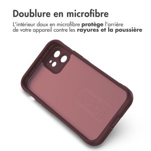 iMoshion Coque arrière EasyGrip iPhone 12 - Aubergine