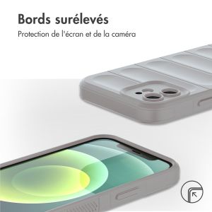 iMoshion Coque arrière EasyGrip iPhone 12 - Gris