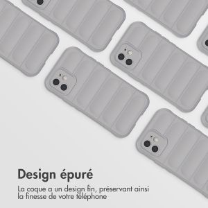iMoshion Coque arrière EasyGrip iPhone 12 - Gris