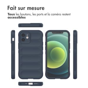 iMoshion Coque arrière EasyGrip iPhone 12 - Bleu foncé