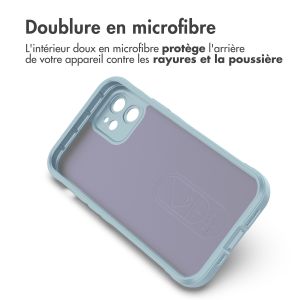 iMoshion Coque arrière EasyGrip iPhone 12 - Bleu clair