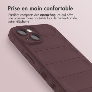 iMoshion Coque arrière EasyGrip iPhone 13 - Aubergine