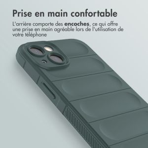 iMoshion Coque arrière EasyGrip iPhone 13 - Vert foncé