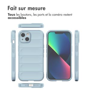 iMoshion Coque arrière EasyGrip iPhone 13 - Bleu clair