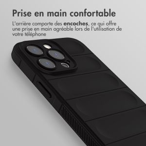iMoshion Coque arrière EasyGrip iPhone 13 Pro - Noir