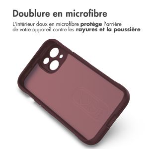 iMoshion Coque arrière EasyGrip iPhone 14 - Aubergine
