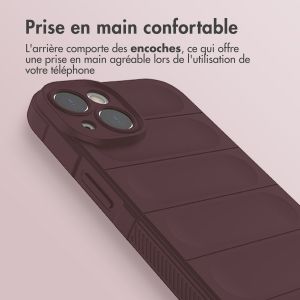 iMoshion Coque arrière EasyGrip iPhone 14 - Aubergine