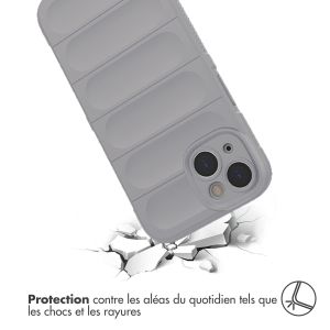 iMoshion Coque arrière EasyGrip iPhone 14 - Gris