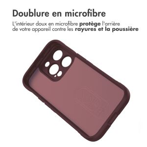 iMoshion Coque arrière EasyGrip iPhone 14 Pro - Aubergine