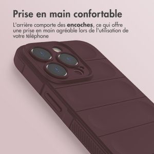 iMoshion Coque arrière EasyGrip iPhone 14 Pro - Aubergine