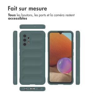 iMoshion Coque arrière EasyGrip Samsung Galaxy A32 (4G) - Vert foncé