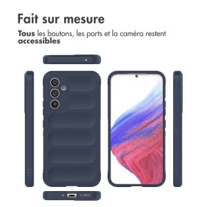 iMoshion Coque arrière EasyGrip Samsung Galaxy A54 (5G) - Bleu foncé