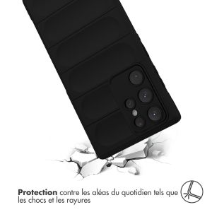 iMoshion Coque arrière EasyGrip Samsung Galaxy S22 Ultra - Noir