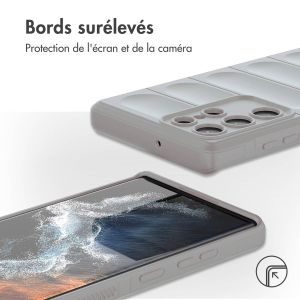 iMoshion Coque arrière EasyGrip Samsung Galaxy S22 Ultra - Gris