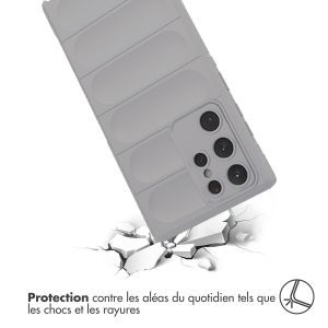 iMoshion Coque arrière EasyGrip Samsung Galaxy S22 Ultra - Gris