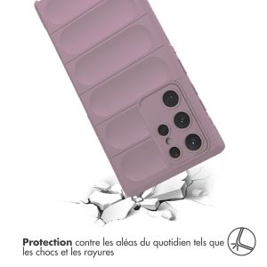 iMoshion Coque arrière EasyGrip Samsung Galaxy S22 Ultra - Violet