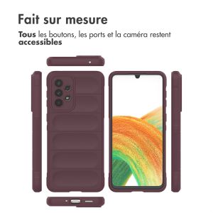 iMoshion Coque arrière EasyGrip Samsung Galaxy A33 - Aubergine
