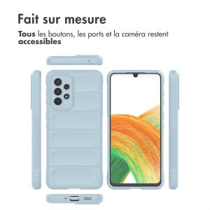iMoshion Coque arrière EasyGrip Samsung Galaxy A33 - Bleu clair