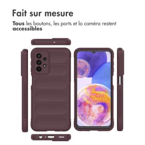 iMoshion Coque arrière EasyGrip Samsung Galaxy A23 (5G) - Aubergine