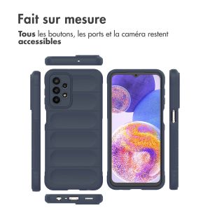 iMoshion Coque arrière EasyGrip Samsung Galaxy A23 (5G) - Bleu foncé