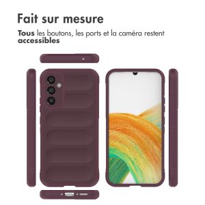 iMoshion Coque arrière EasyGrip Samsung Galaxy A34 (5G) - Aubergine