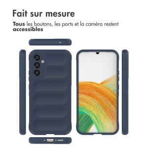 iMoshion Coque arrière EasyGrip Samsung Galaxy A34 (5G) - Bleu foncé