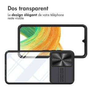 iMoshion Coque arrière Camslider Samsung Galaxy A33 - Noir