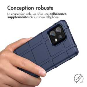 iMoshion Coque Arrière Rugged Shield Motorola Edge 40 Pro - Bleu foncé