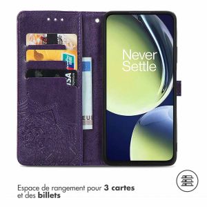 iMoshion Etui de téléphone portefeuille Mandala OnePlus Nord CE 3 / CE 3 Lite - Violet