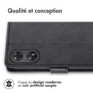 iMoshion Étui de téléphone portefeuille Luxe Oppo Reno 8 T (4G) - Noir