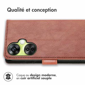 iMoshion Étui de téléphone portefeuille Luxe OnePlus Nord CE 3 / CE 3 Lite - Brun