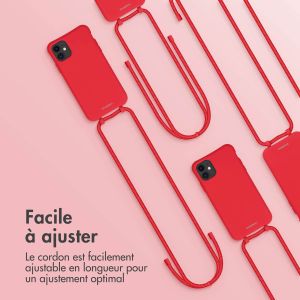 iMoshion Coque de couleur avec cordon amovible iPhone 11 - Rouge