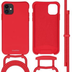 Coque Silicone avec Cordon Apple iPhone 11 (15) Rouge