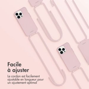 iMoshion Coque de couleur avec cordon amovible iPhone 13 Pro - Rose
