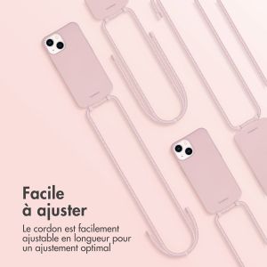 iMoshion Coque de couleur avec cordon amovible iPhone 14 - Rose