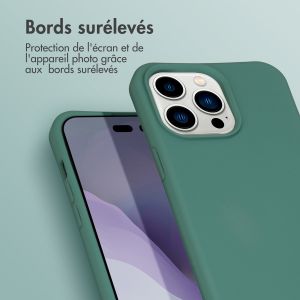 iMoshion Coque de couleur avec cordon amovible iPhone 14 Pro Max - Vert foncé