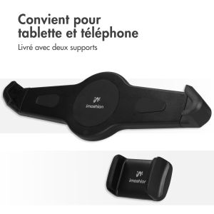 iMoshion ﻿Support de tablette de bureau flexible - support de téléphone inclus - Noir
