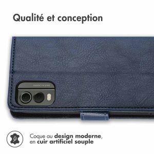 iMoshion Étui de téléphone portefeuille Luxe Nokia C32 - Bleu foncé