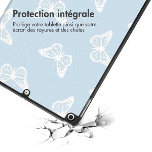 iMoshion Coque tablette Design Trifold iPad 9 (2021) 10.2 pouces / iPad 8 (2020) 10.2 pouces / iPad 7 (2019) 10.2 pouces - Butterfly