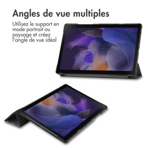 iMoshion Coque tablette Design Trifold Samsung Galaxy Tab A8 - Black Marble