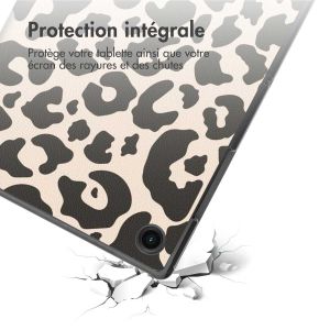 iMoshion Coque tablette Design Trifold Samsung Galaxy Tab A8 - Leopard