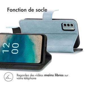 iMoshion Étui de téléphone portefeuille Luxe Oppo A78 (5G) - Bleu foncé