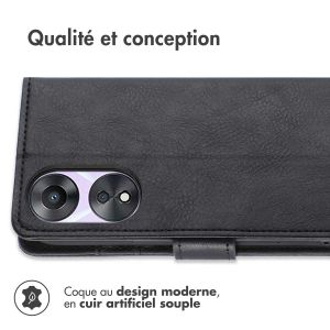 iMoshion Étui de téléphone portefeuille Luxe Oppo A78 (5G) - Noir