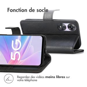 iMoshion Étui de téléphone portefeuille Luxe Oppo A78 (5G) - Noir