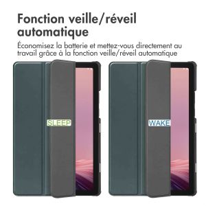 iMoshion Coque tablette Trifold Lenovo Tab M9 - Vert foncé