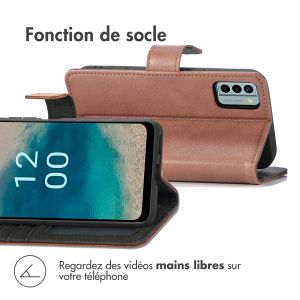 iMoshion Étui de téléphone portefeuille Luxe Nokia G22 - Brun