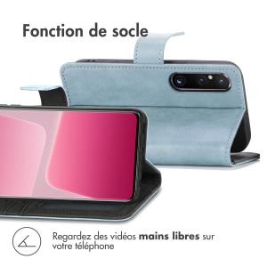 iMoshion Étui de téléphone portefeuille Luxe Sony Xperia 1 V - Bleu clair